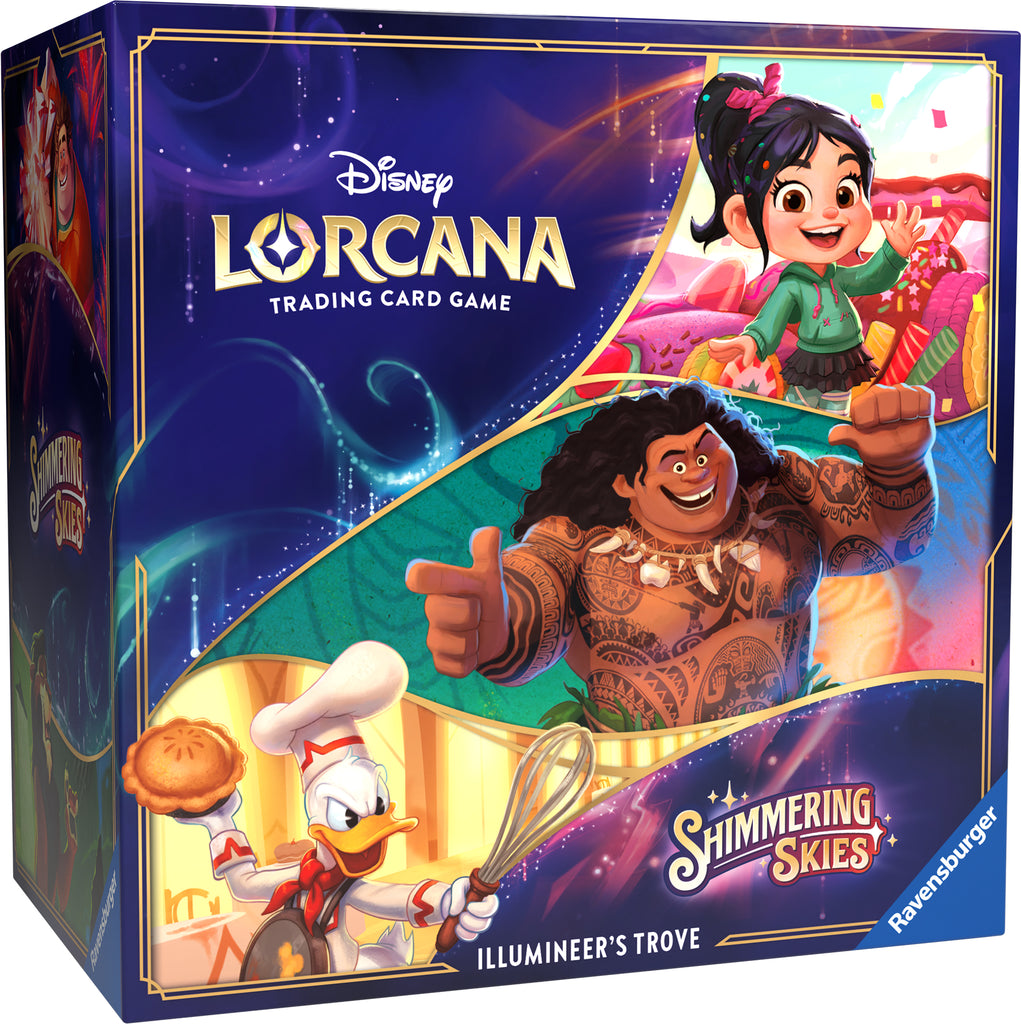 Disney Lorcana Shimmering Skies Illumineer’s Trove Englisch mit Aufbewahrungsbox und Boostern