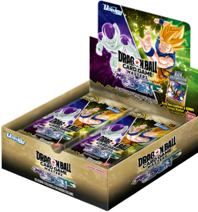 Dragon Ball Super Card Game – Masters New Series Set #1 B28 Prismatic Clash Booster Display – 24 Packs Englisch