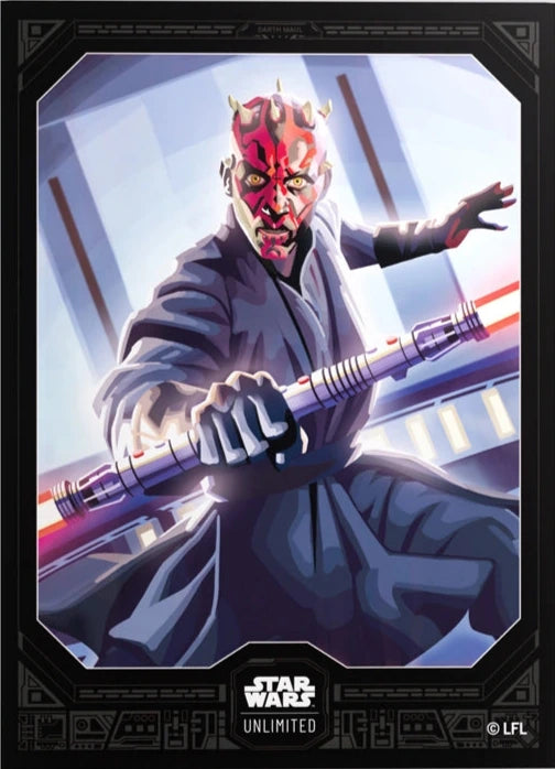 Gamegenic Star Wars: Unlimited Premium Art Sleeves Darth Maul – 60 hochwertige Kartenhüllen