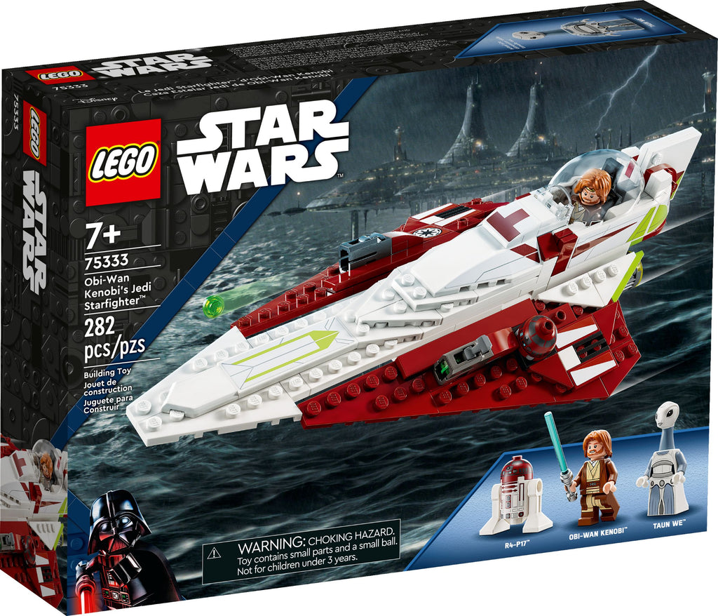 Star Wars 75333 Obi-Wan Kenobis Jedi Starfighter mit Minifiguren