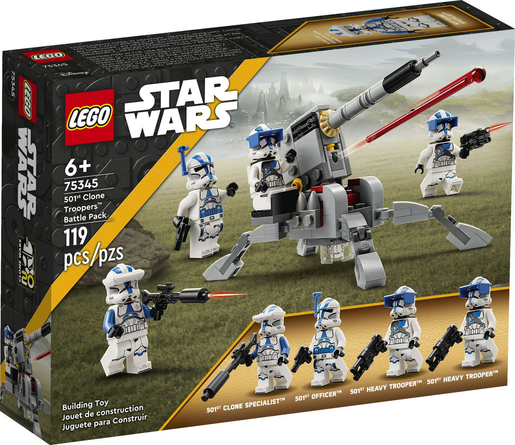LEGO Star Wars 75345 501st Clone Troopers Battle Pack mit Minifiguren und Kanone