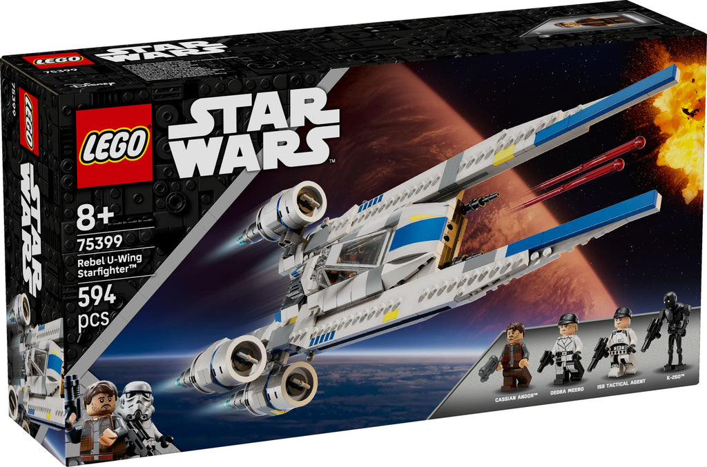 LEGO Star Wars 75399 Rebel U-Wing Starfighter mit 4 Minifiguren und 594 Teilen