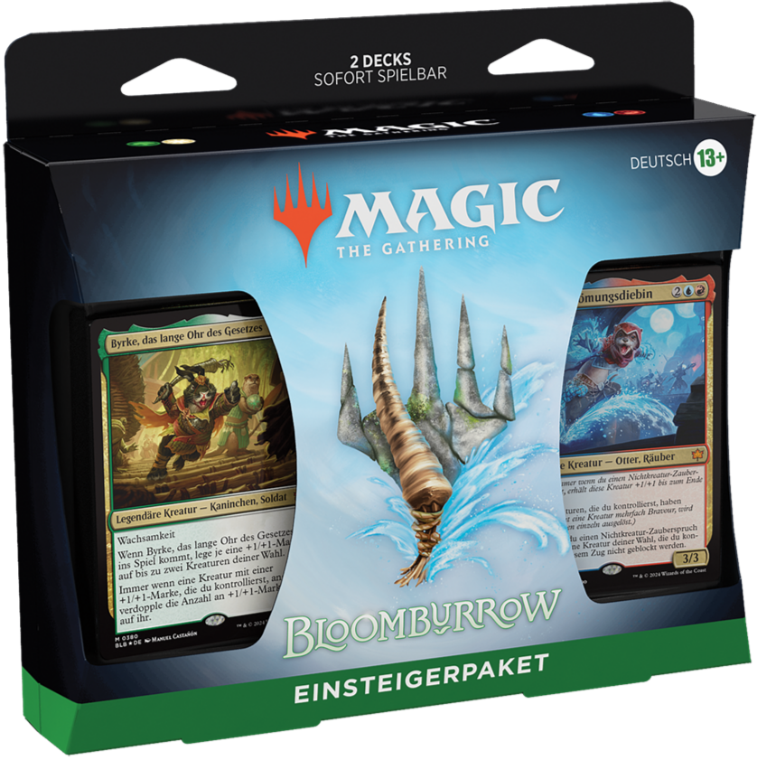 Magic the Gathering Bloomburrow Einsteigerpaket Deutsch mit zwei Decks und Zubehör