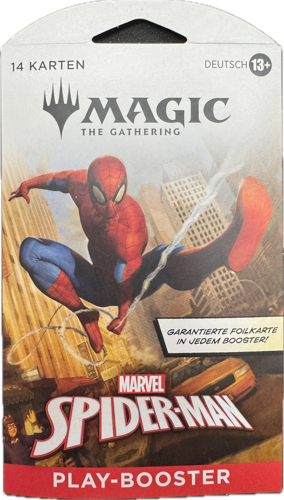 Magic the Gathering Marvel’s Spider-Man Sleeved Play Booster Deutsch mit 14 Karten