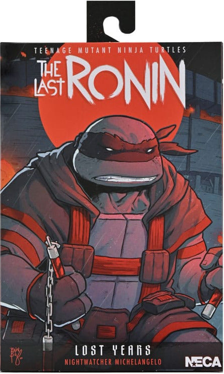 NECA TMNT The Last Ronin The Lost Years Michelangelo Nightwatcher Actionfigur 18 cm
