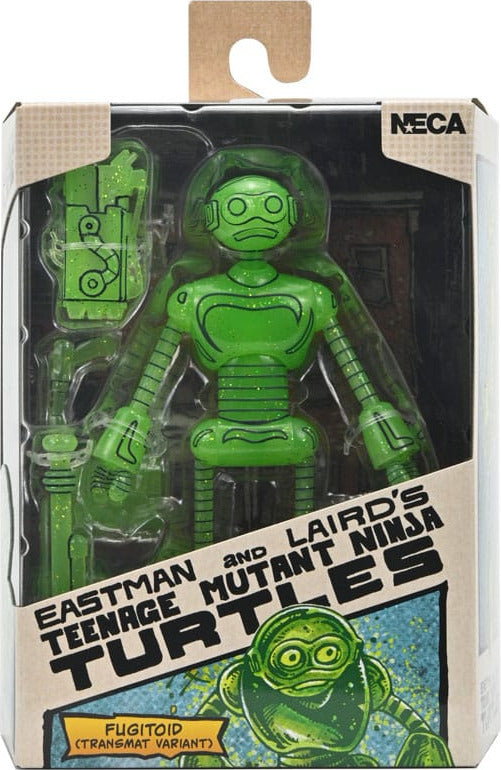NECA TMNT Mirage Comics Transmat Fugitoid GID Actionfigur 18 cm