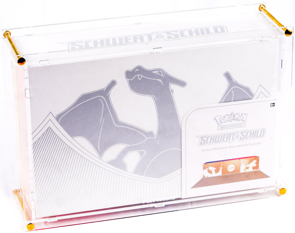  Play-Maniac Acryl Case Schutzhülle für Pokémon Glurak / Charizard Ultra Premium Box Collection 2