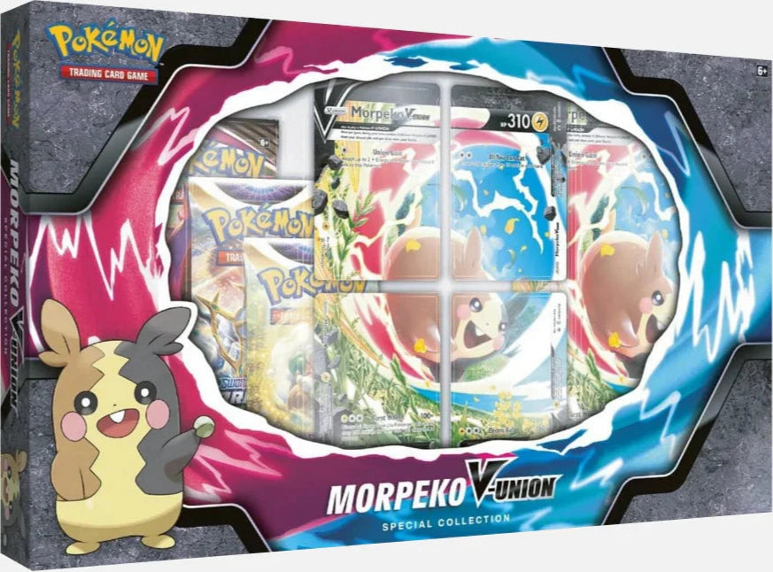 Pokémon Morpeko V-Union Spezial-Kollektion Englisch mit Promo-Karten, Oversize-Karte und Boostern