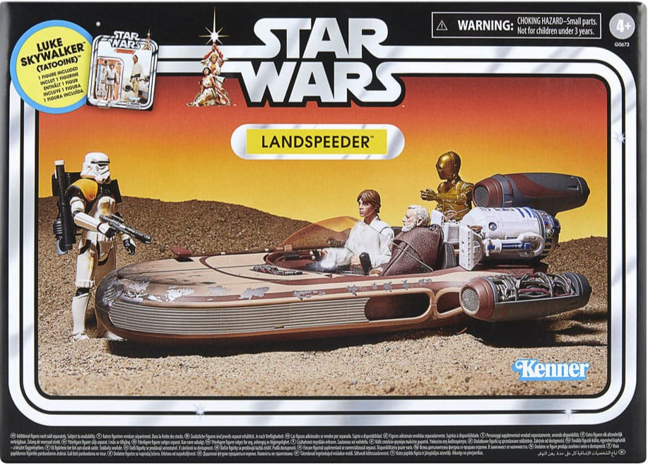  Star Wars Vintage Landspeeder & Luke Skywalker – Fahrzeug & Figur (Episode IV)