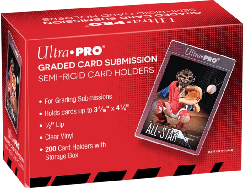 Ultra Pro 1/2" Lip Semi-Rigid Tall Card Holders – 200 Stück für Sammel- und Spielkarten