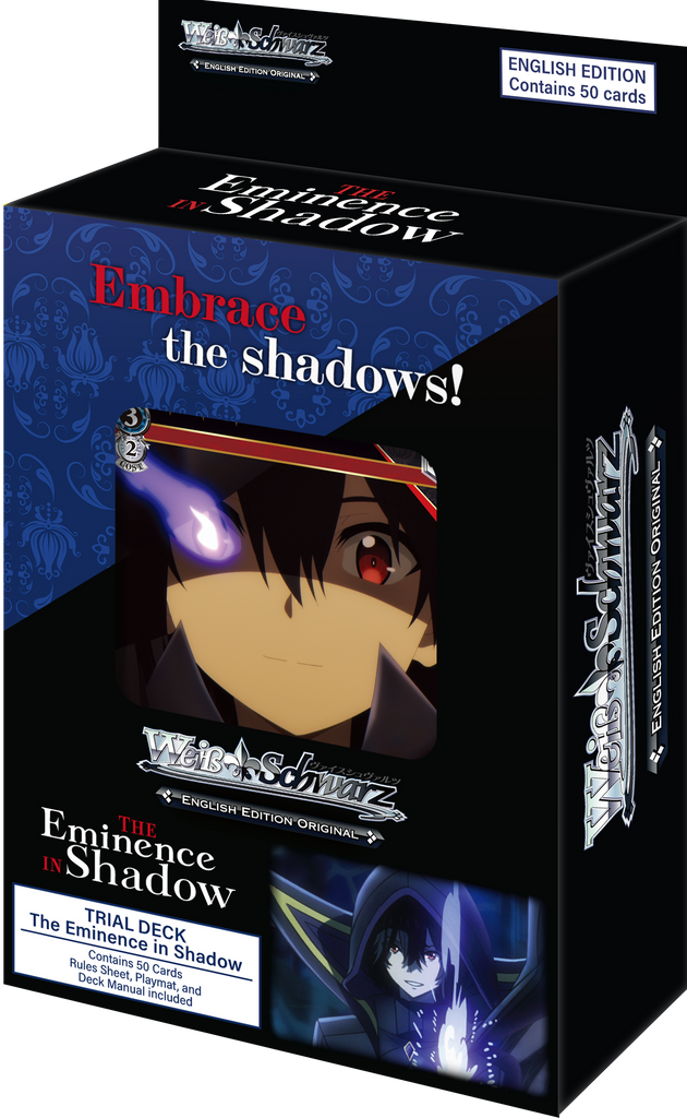 Weiß Schwarz The Eminence in Shadow Trial Deck Englisch