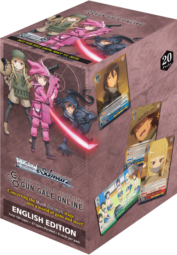 Weiß Schwarz Sword Art Online Alternative Gun Gale Online Reprint Booster Display Englisch mit 20 Packs